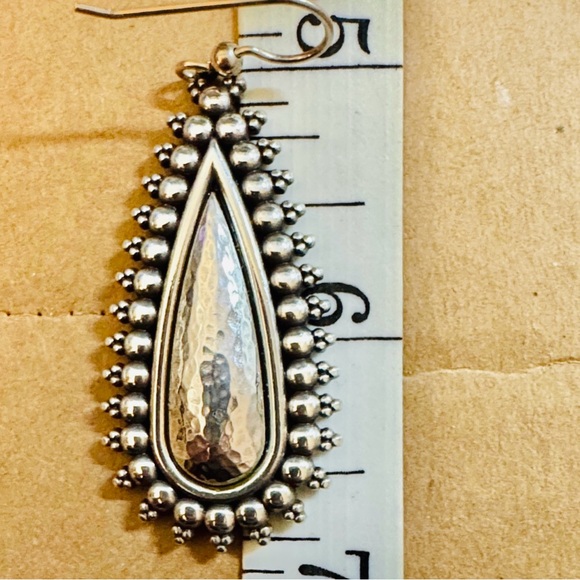 Brighton Telluride Peak Teardrop French Wire Earrings Style Silver Plated - Picture 2 of 6